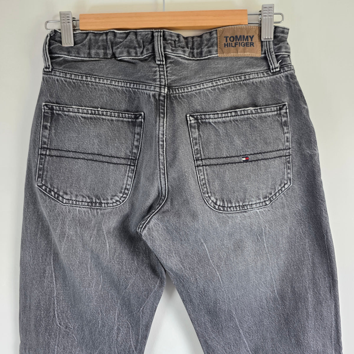 Tommy Hilfiger Straight Jeans W26 L29 Grey Black Women's Denim