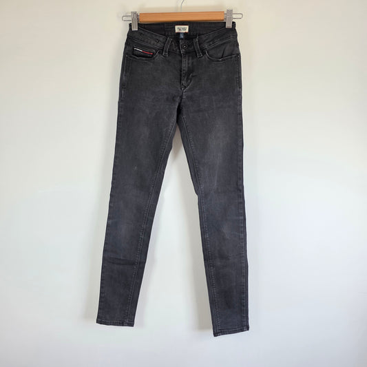 Tommy Hilfiger Nora Skinny Jeans W24 L28 (Tag W25 L30) Black Stretch Women's