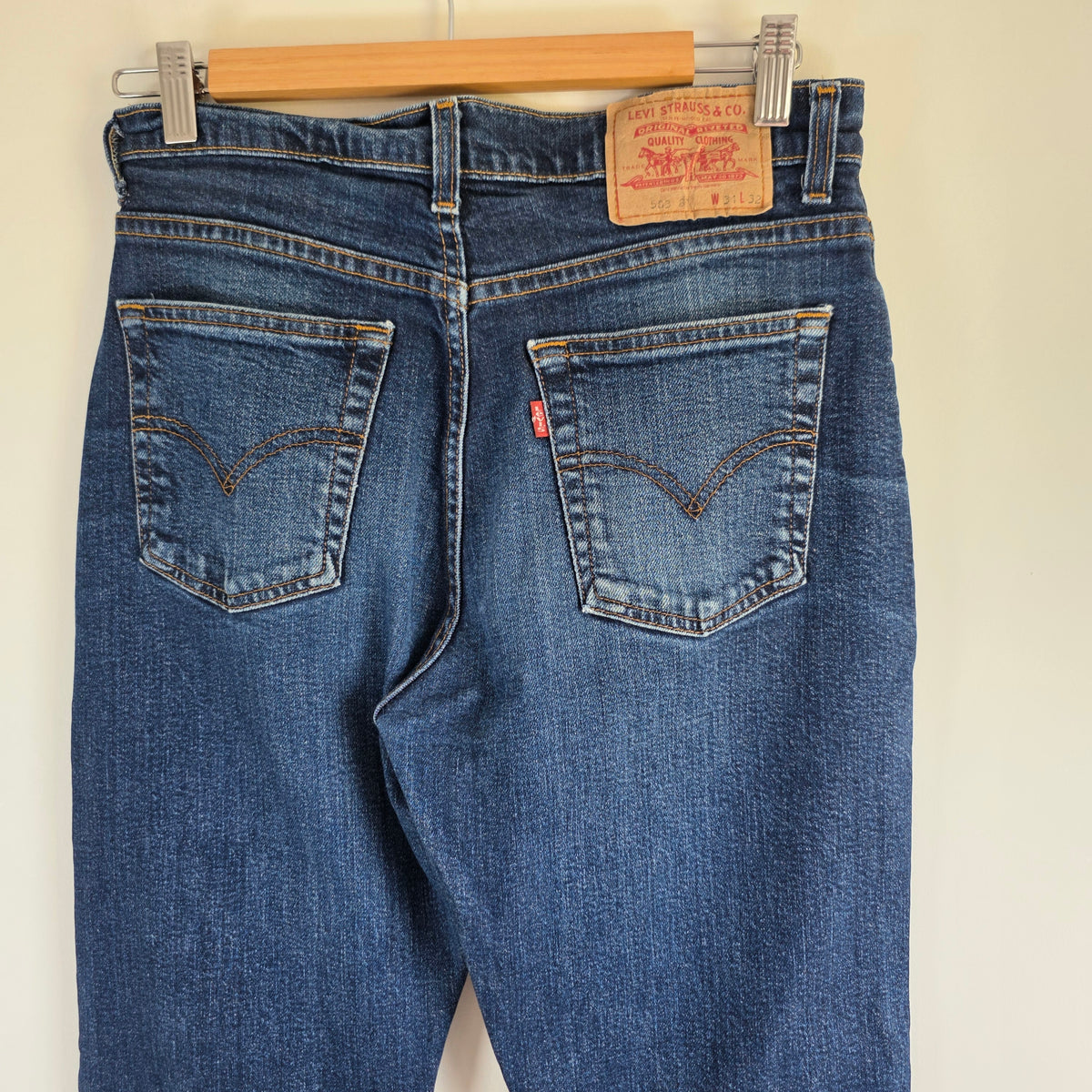 Vintage Levi’s 503 Jeans W30 L31 (Tag W31 L32) Blue Regular Straight Stretch