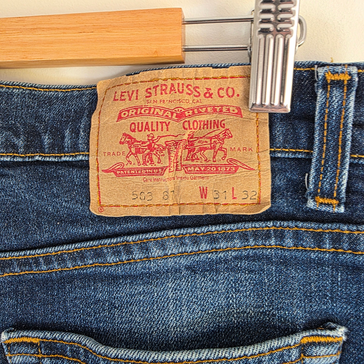 Vintage Levi’s 503 Jeans W30 L31 (Tag W31 L32) Blue Regular Straight Stretch