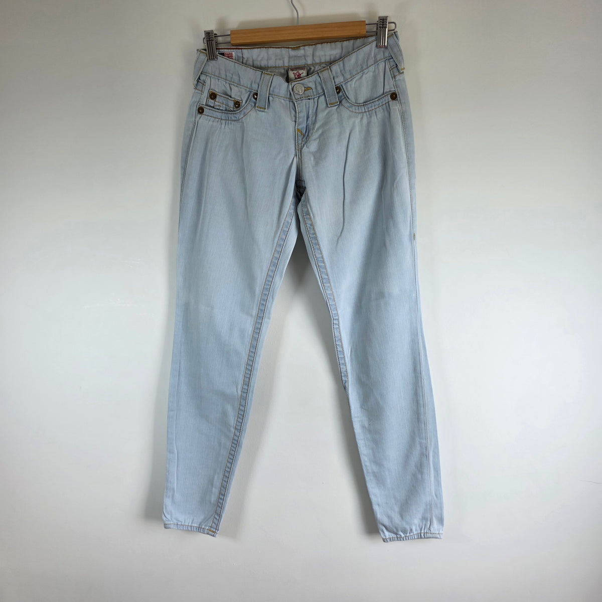 Vintage True Religion Casey Jeans W26 L30 Blue USA Made Low Rise Women’s