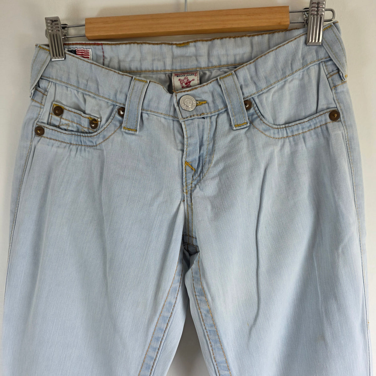Vintage True Religion Casey Jeans W26 L30 Blue USA Made Low Rise Women’s
