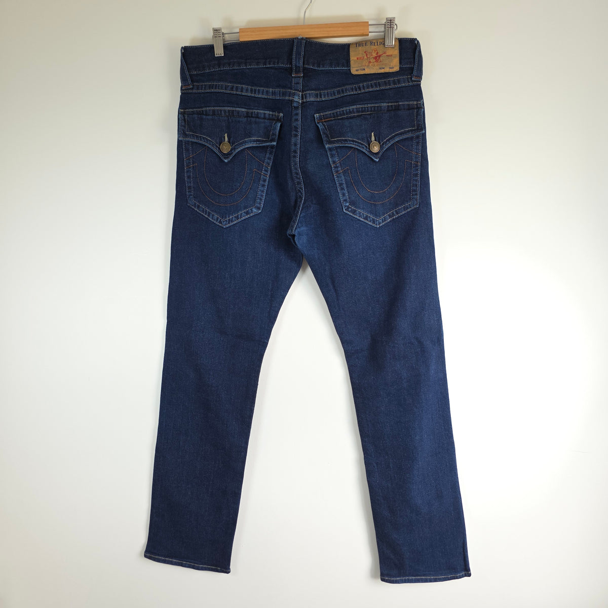 True Religion Geno Jeans W34 L32.5 Blue Slim Stretch Men’s Designer Denim