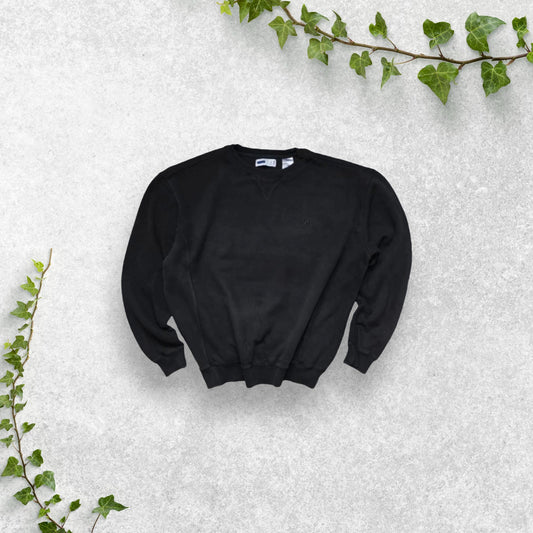 Fila Jumper Men’s Size XL Black Vintage Embroidered Logo Crew Neck 90s Y2K
