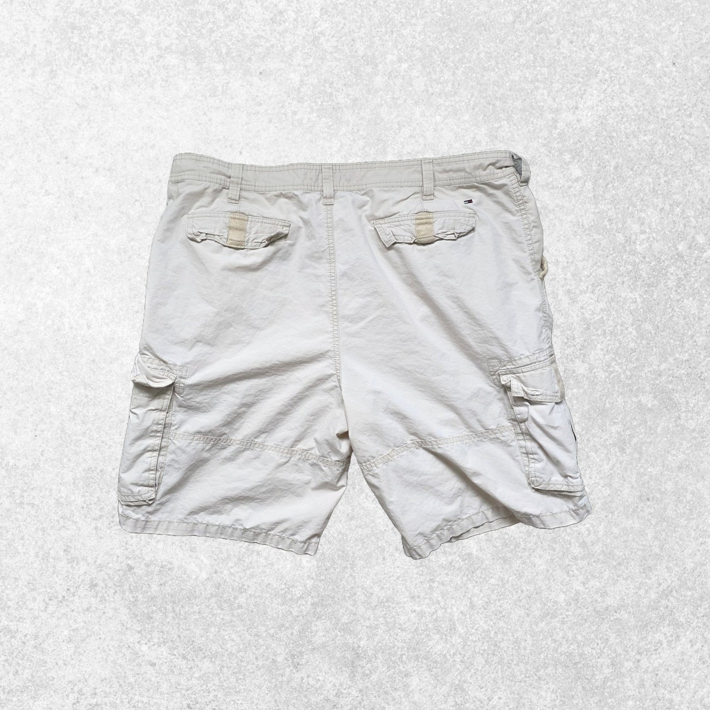 Tommy Hilfiger Shorts Mens W40 Beige Cargo Utility Hiking 100% Cotton