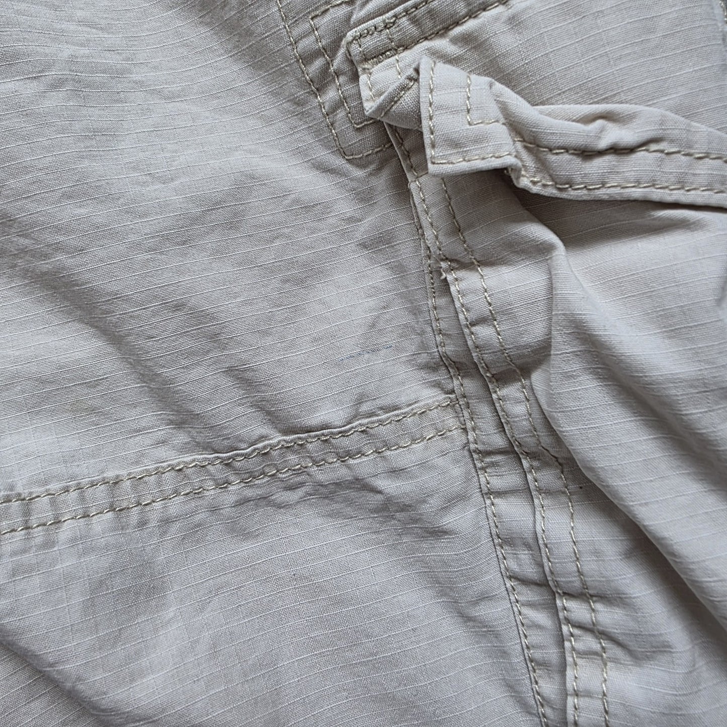 Tommy Hilfiger Shorts Mens W40 Beige Cargo Utility Hiking 100% Cotton