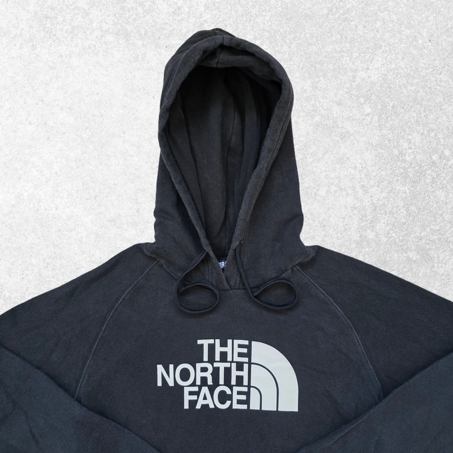 THE NORTH FACE Womens Black Hoodie Small Centre Logo