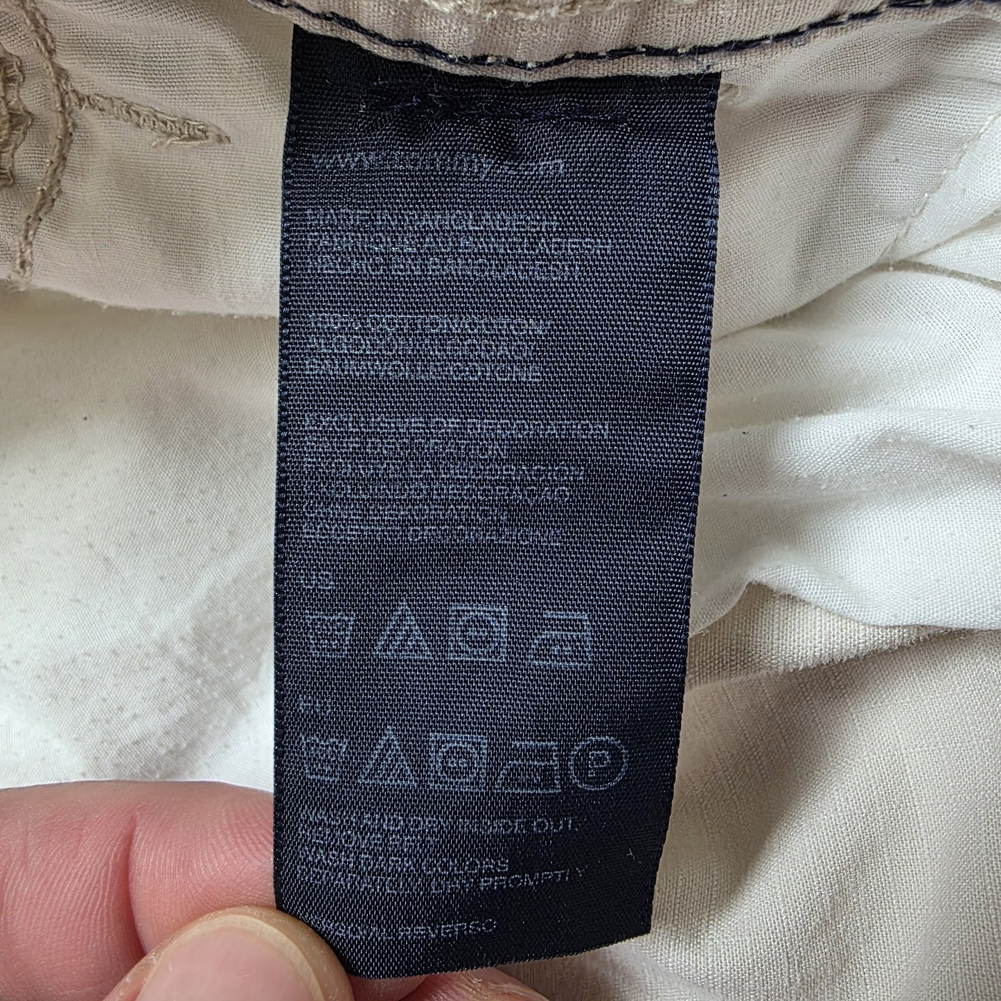 Tommy Hilfiger Shorts Mens W40 Beige Cargo Utility Hiking 100% Cotton