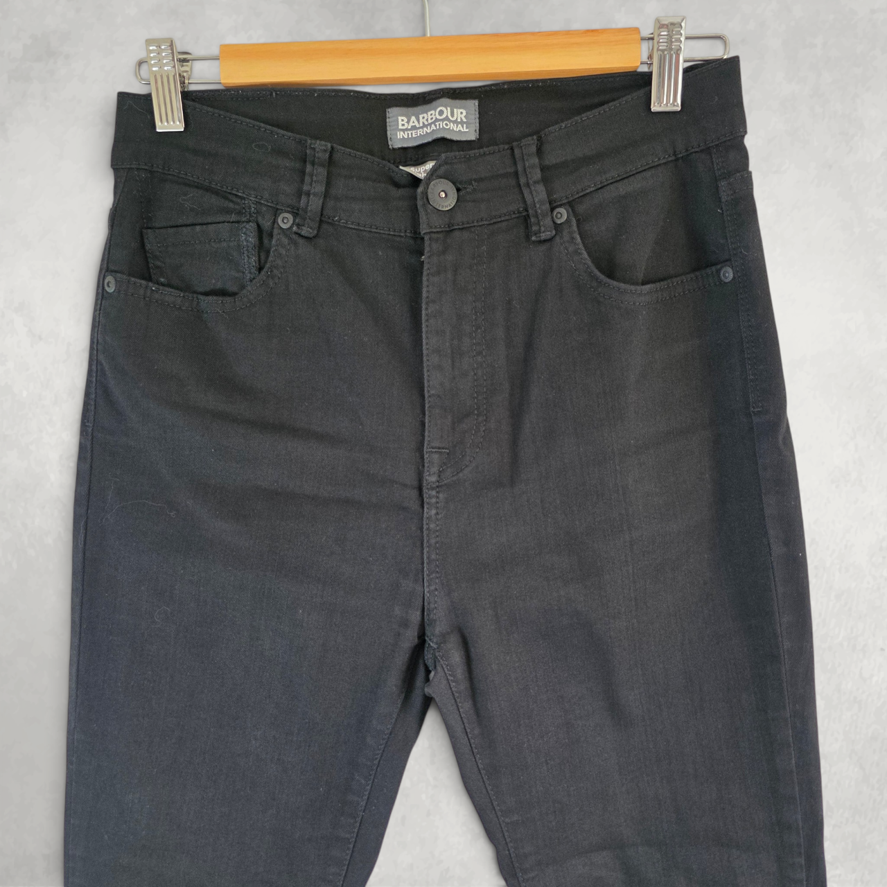 Barbour International Womens Black Superskinny High Waisted Jeans W30 L29