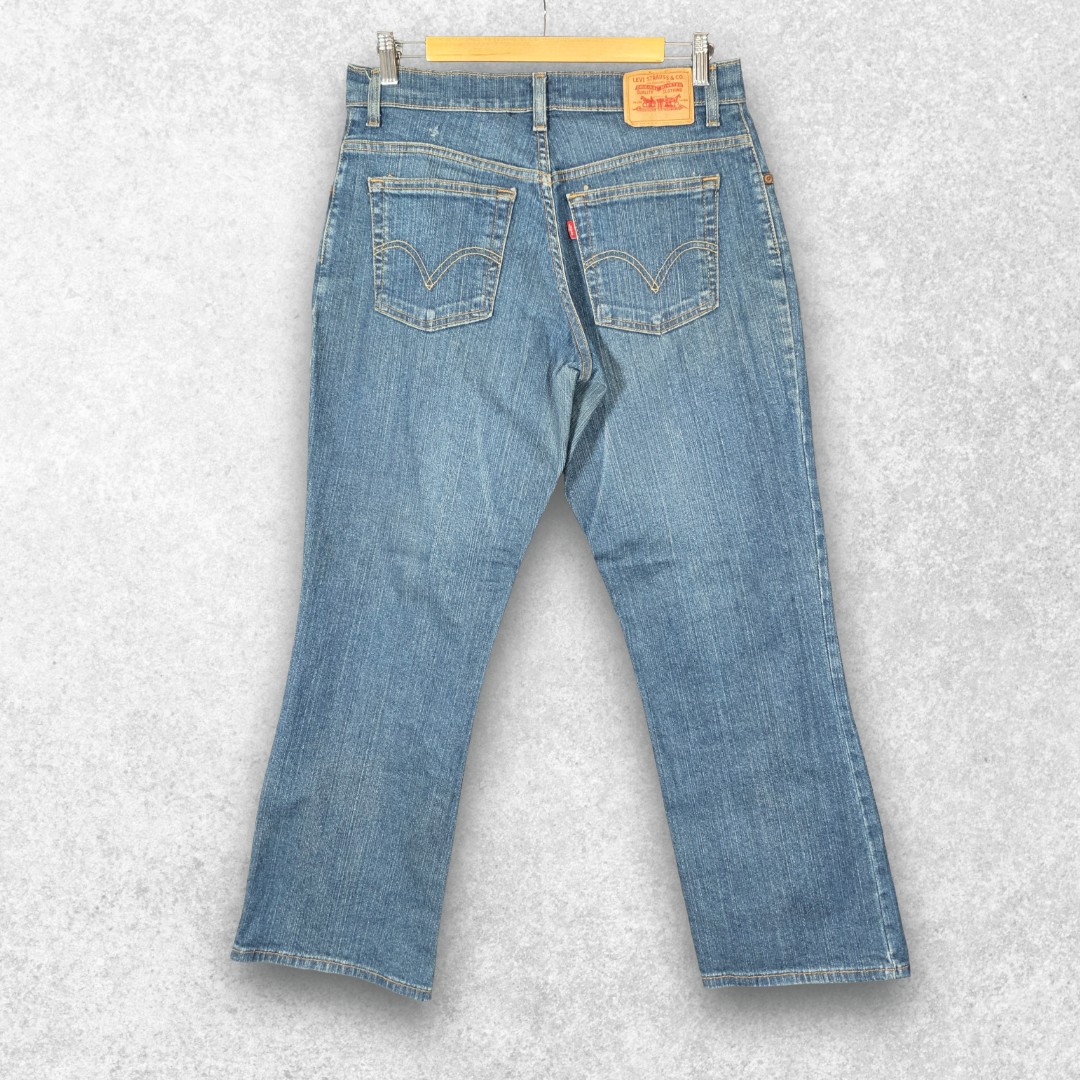 Levi’s 550 Relaxed Bootcut Jeans UK 10 S Blue Y2K Women’s