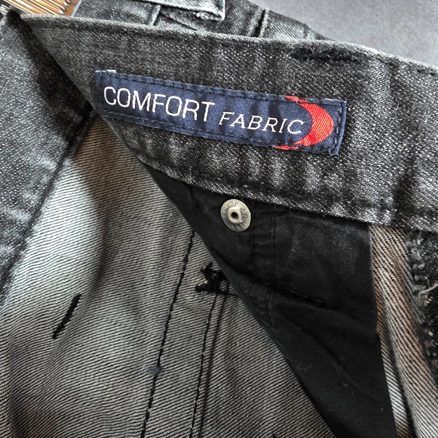 Armani Jeans Men’s Slim Fit Black Jeans W30 L30 Stretch Button Fly