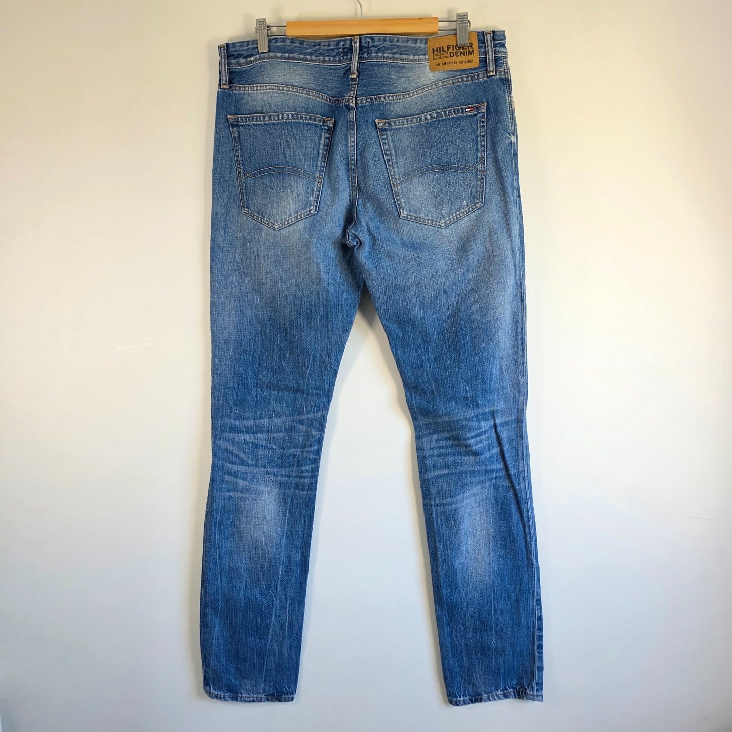 Tommy Hilfiger Scanton Jeans W35 L36 (Tag W34 L36) Blue Straight Fit Men's Denim