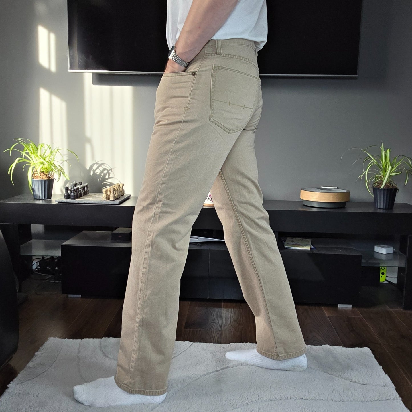 Polo Ralph Lauren 650 Straight Leg Chino Jeans – Beige – W33 L32