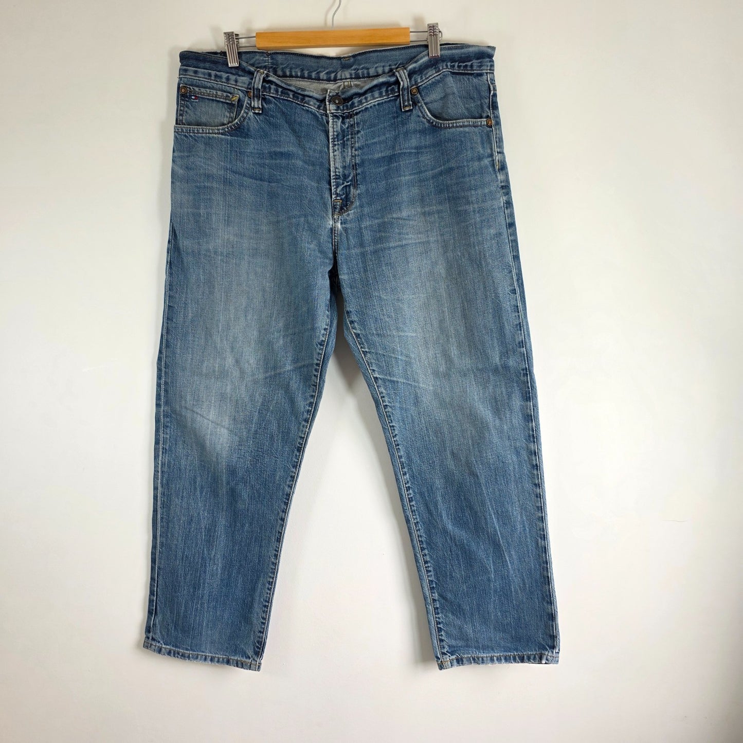 Tommy Hilfiger Jeans W38 L30 Blue Straight Fit Men's Denim Mexico