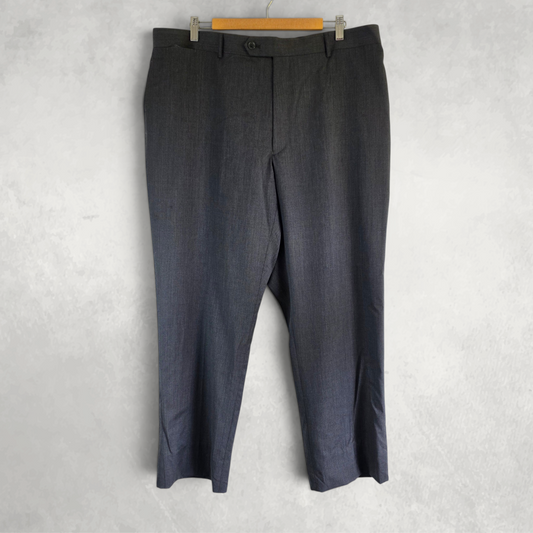 Tommy Hilfiger Men’s Wool Dress Trousers Grey Smart Formal Tailored W40 L30