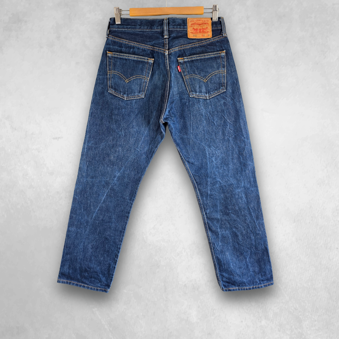Levi’s 501 Jeans Men’s W29 L28 Blue Straight Leg Denim Button Fly