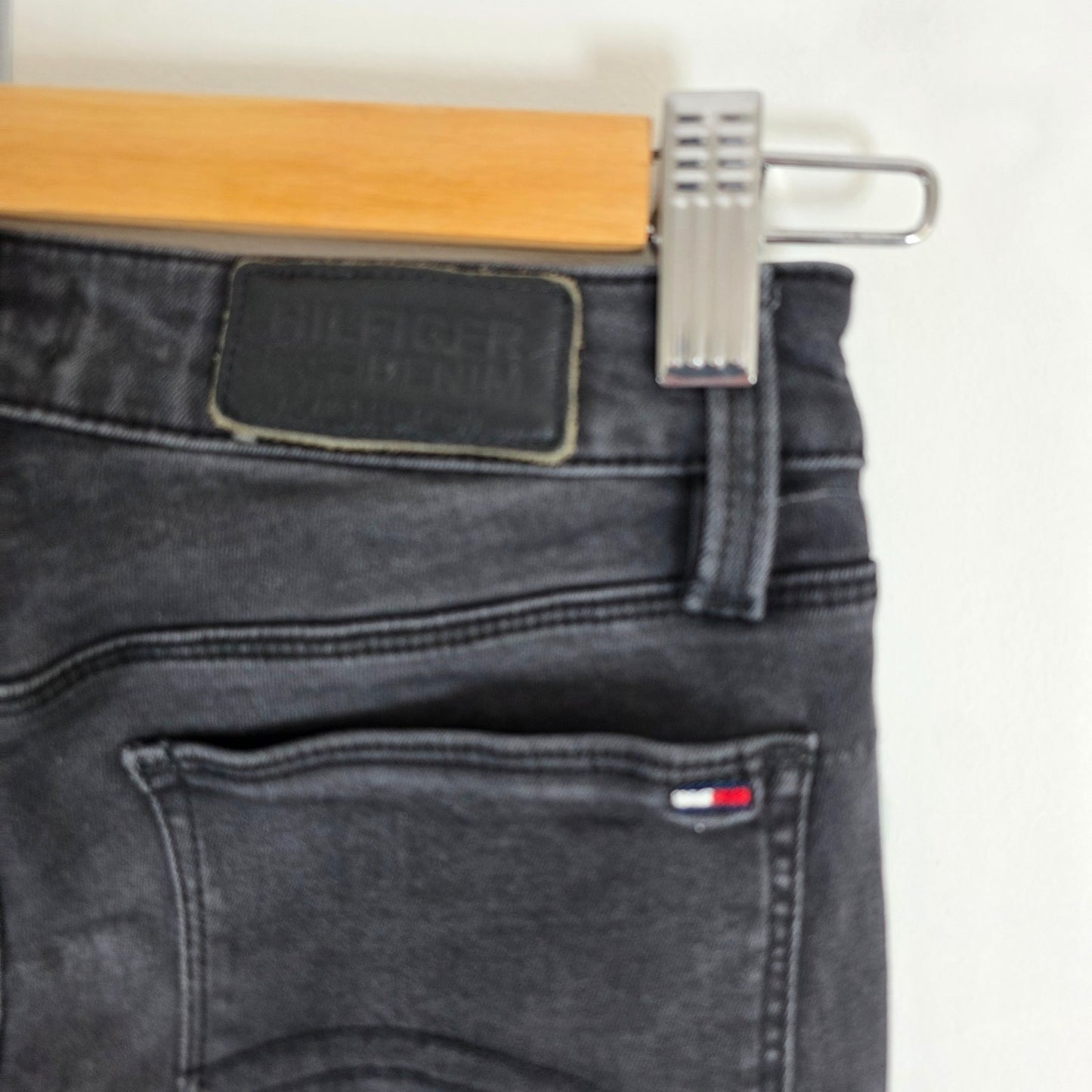 Tommy Hilfiger Nora Skinny Jeans W24 L28 (Tag W25 L30) Black Stretch Women's