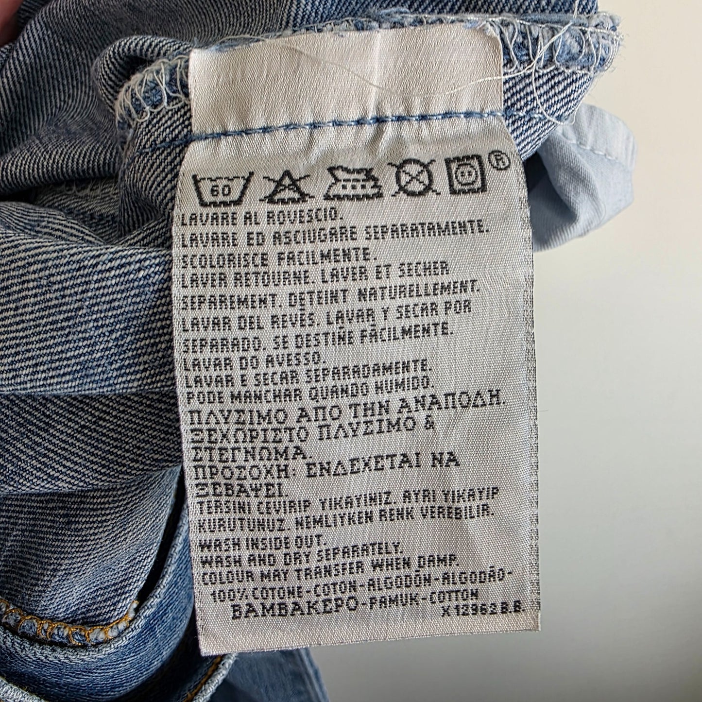 Levi’s 595 Jeans W30 L28 (Tagged W32 L34) Blue Straight Men’s Paint Marks