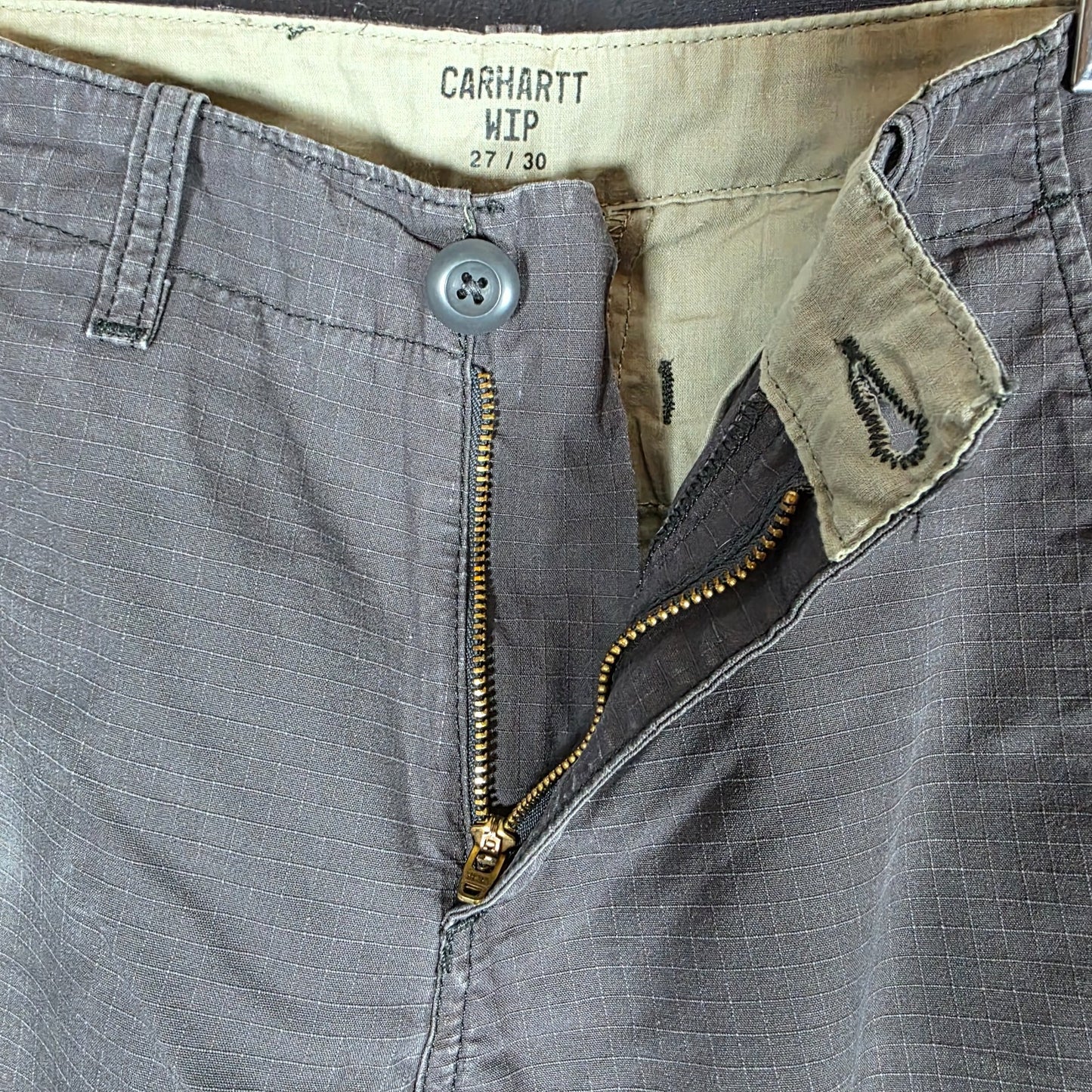 Carhartt WIP Aviation Pant Grey Cargo Trousers W27 L30 Utility Workwear