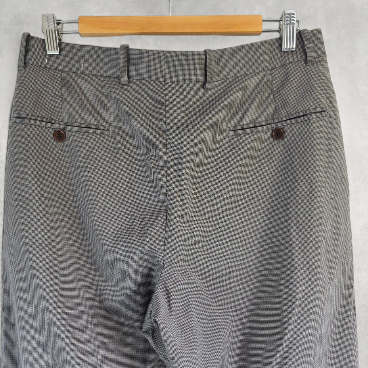 Tommy Hilfiger Dress Pants Mens W33 L32 Grey Tailored Smart Trousers Old Money
