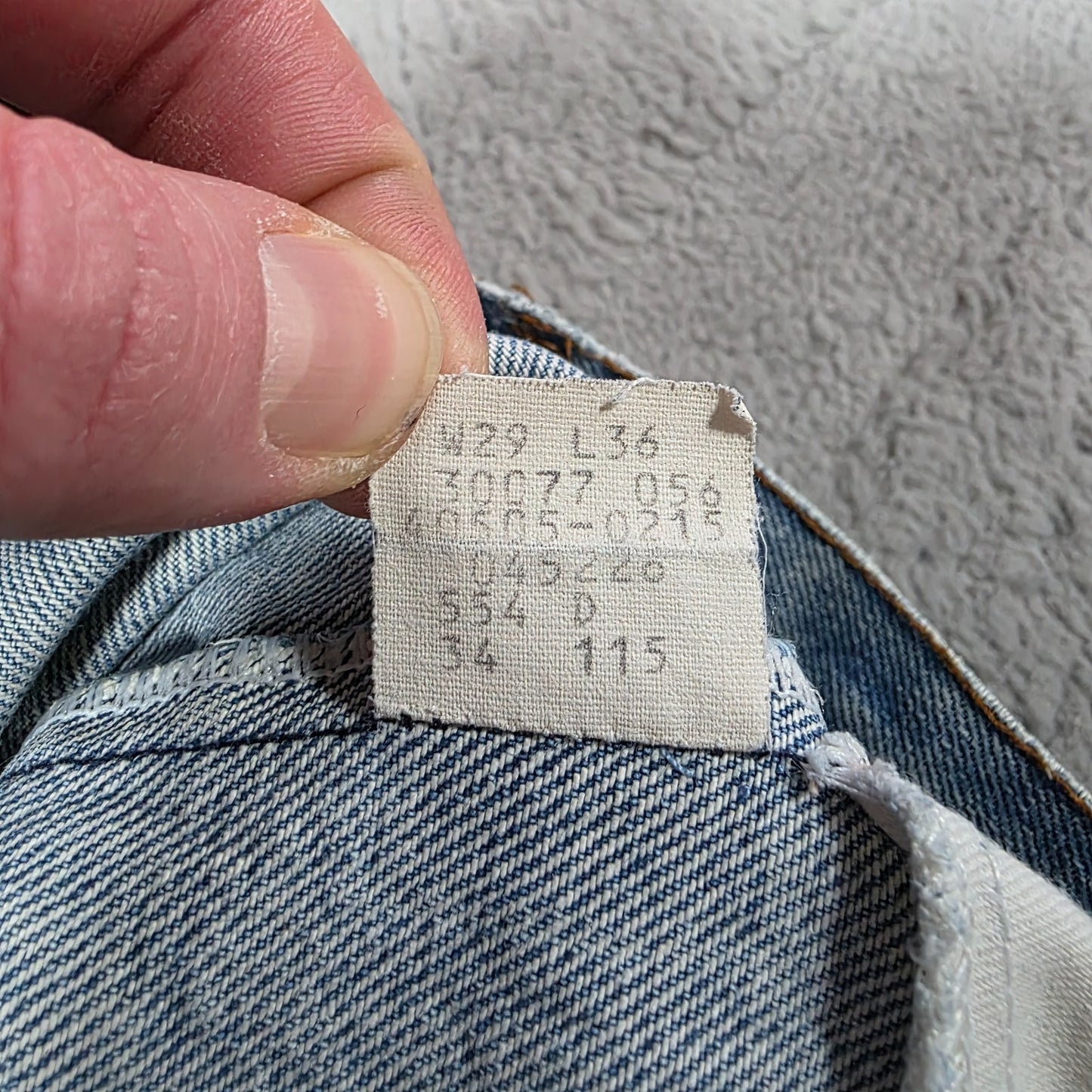 Vintage Levi’s Orange Tab Jeans Men’s W29 L36 Blue Denim