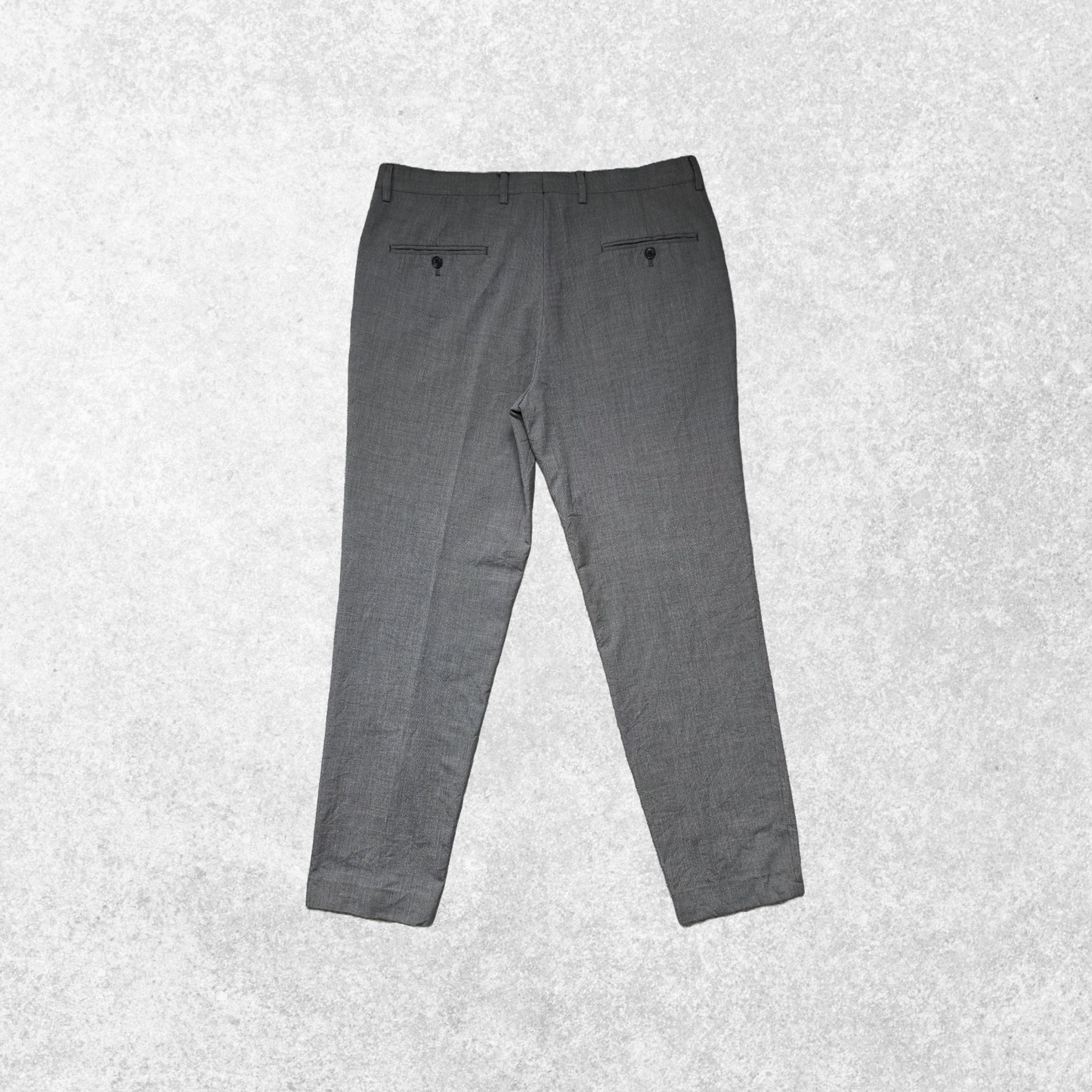 Tommy Hilfiger grey dress trousers W36 L30 smart formal poly viscose blend