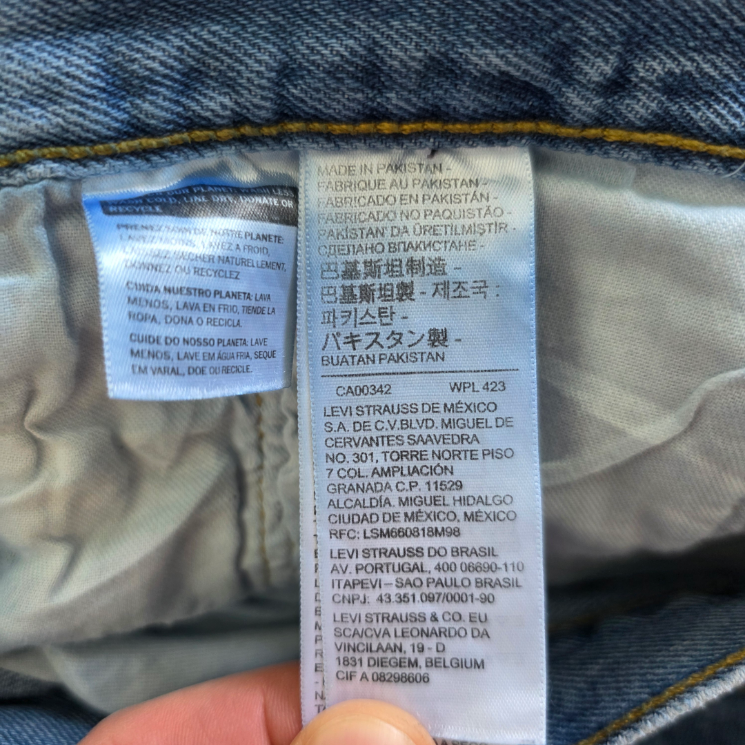 Levi’s 501 Jeans W38 L32 Men’s Blue Straight Fit Denim Button Fly