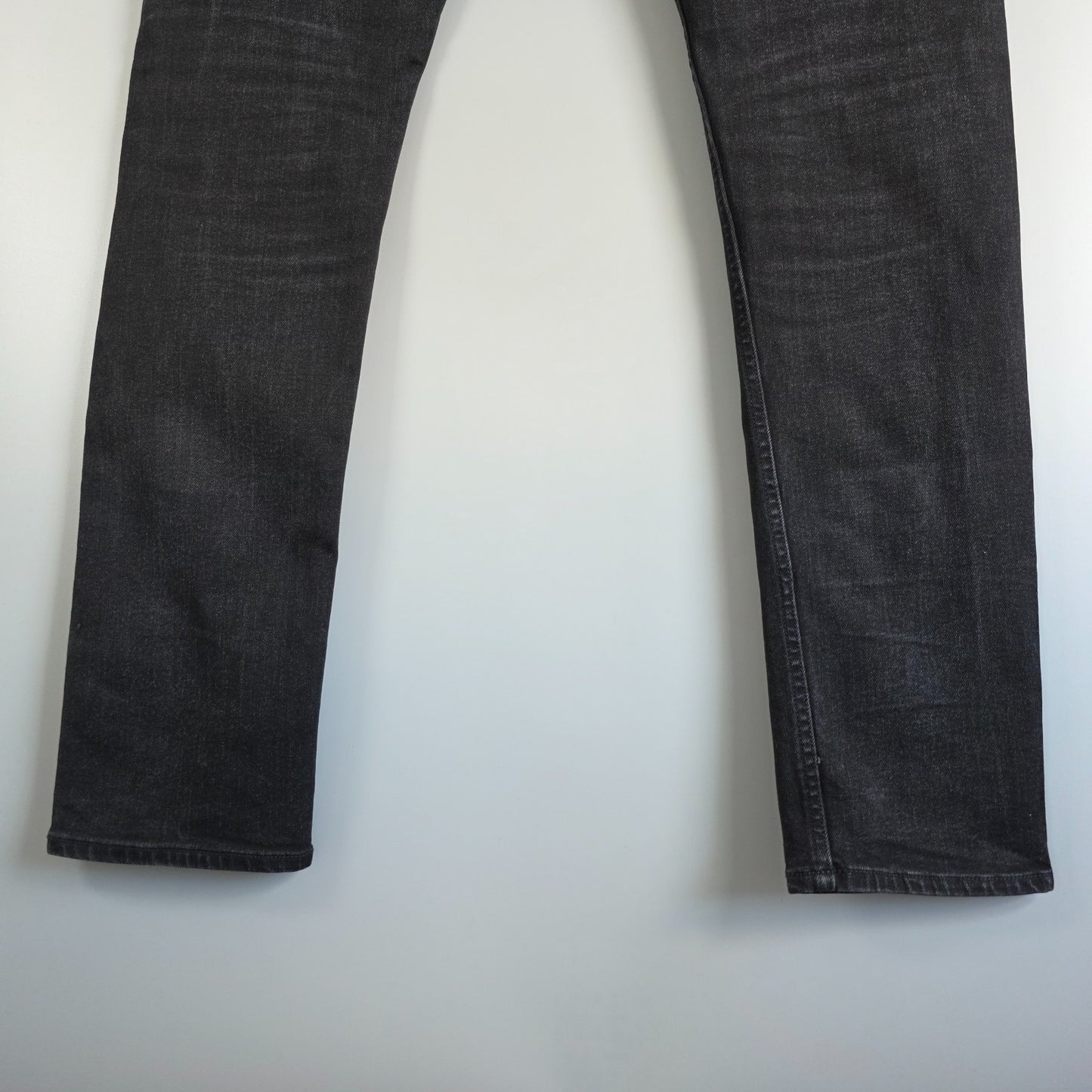 AllSaints Men’s Skinny Jeans W35 L32 Black Cigarette Fit Stretch Denim