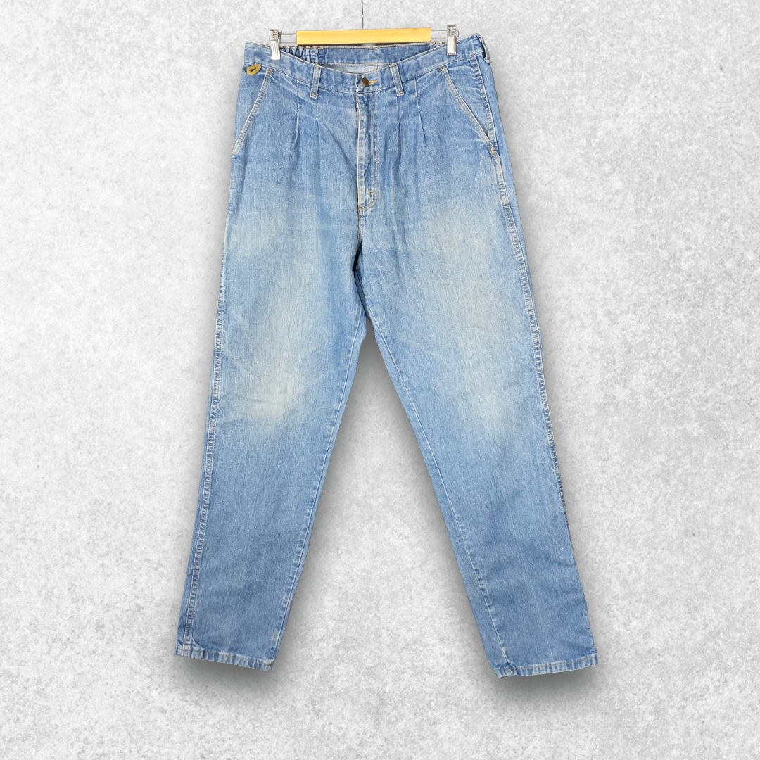 Wrangler Rugged Wear Carpenter Jeans W35 L34 (Tag 36x34) Relaxed Blue Vintage