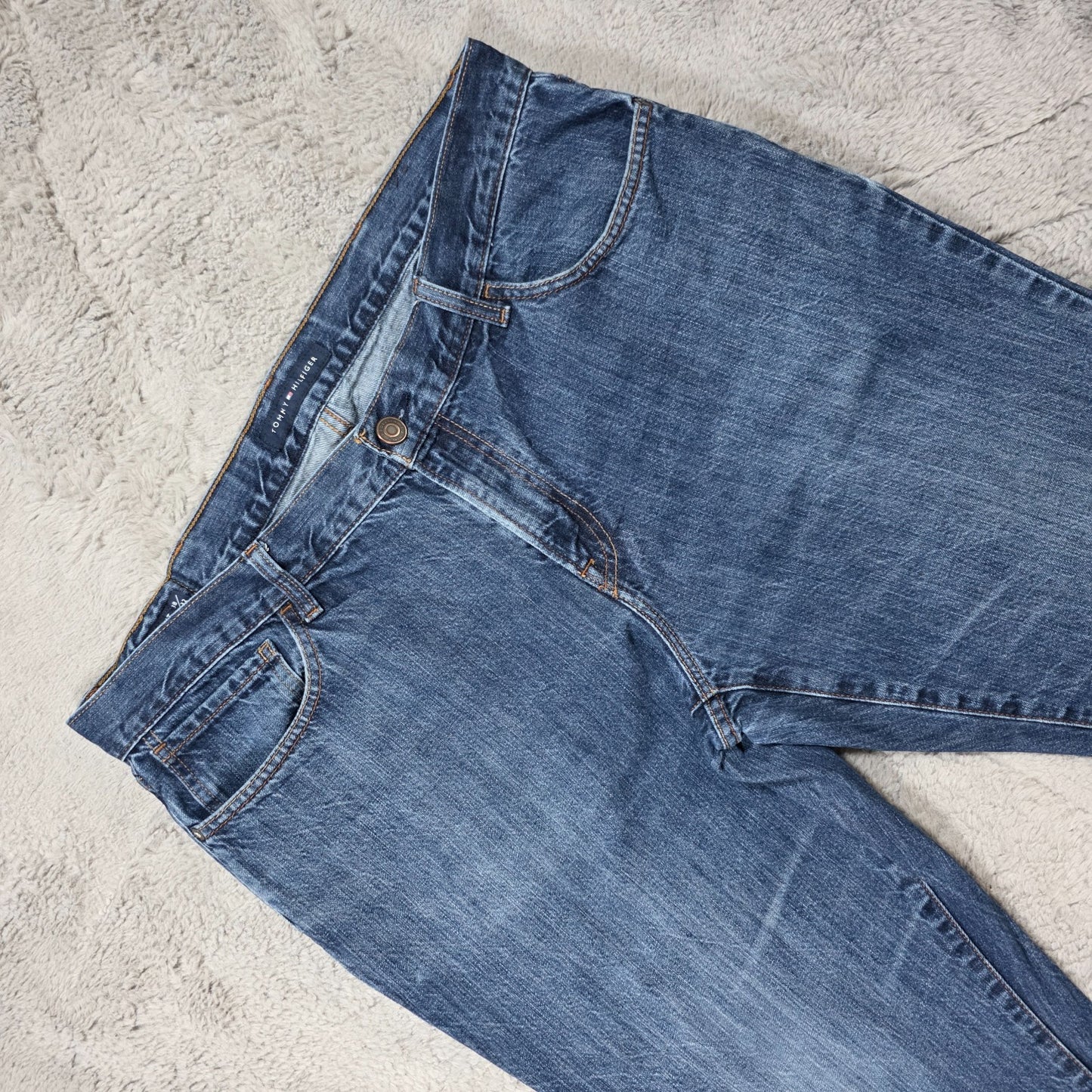 Tommy Hilfiger Straight Leg Jeans Blue W38 L32