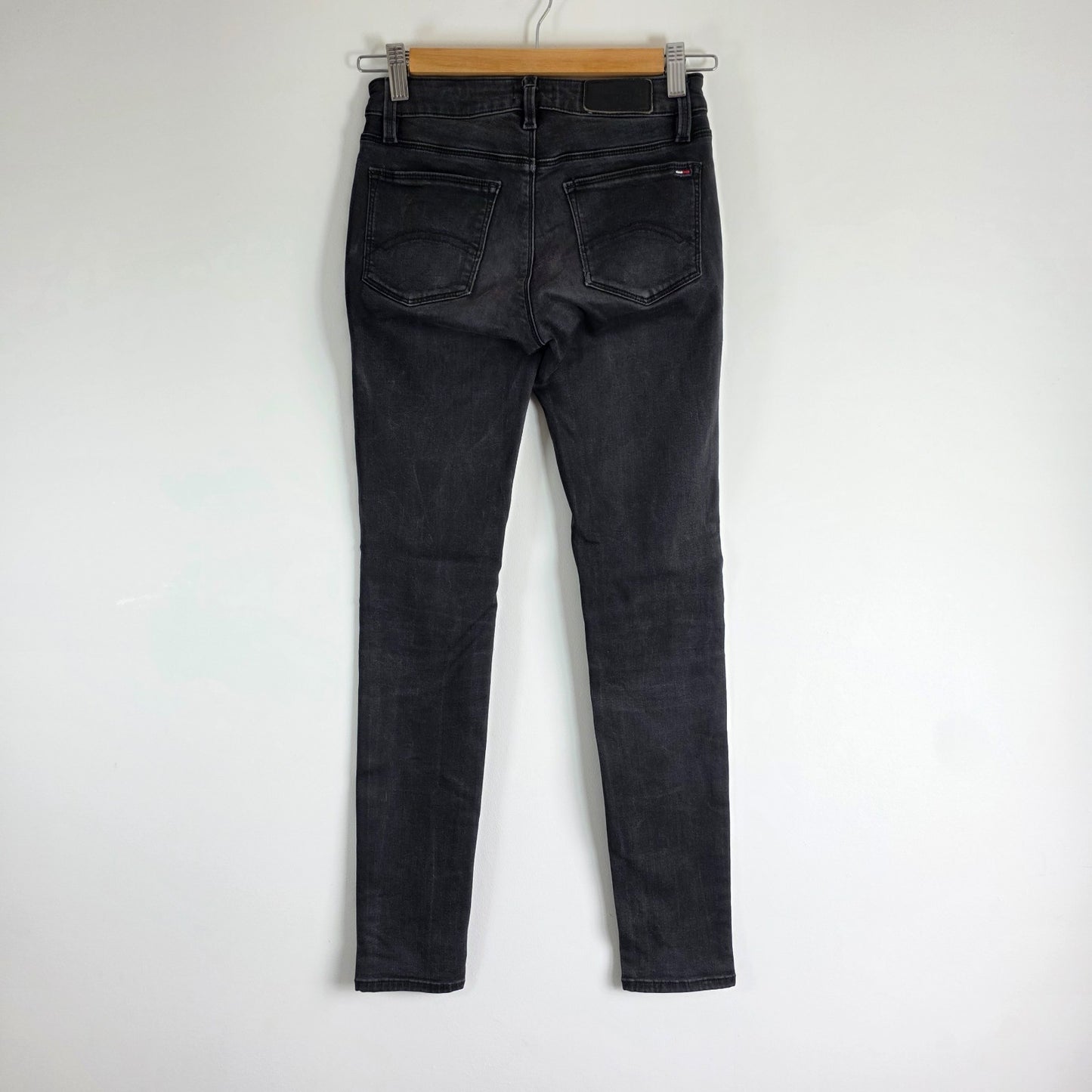 Tommy Hilfiger Nora Skinny Jeans W24 L28 (Tag W25 L30) Black Stretch Women's