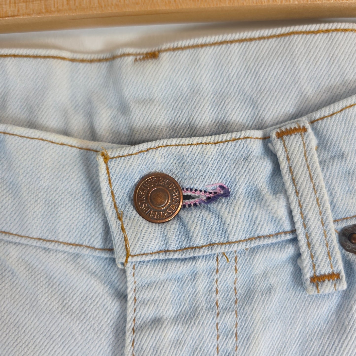 Levi’s Vintage Orange Tab Jeans W28 L31 Light Blue Straight Leg Belgium