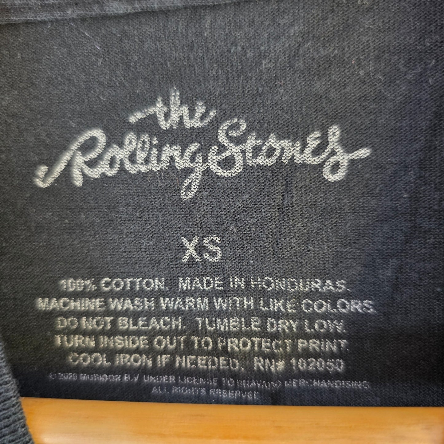 The Rolling Stones Tongue Logo Graphic Band T Shirt Black XS Rock Band Tee
