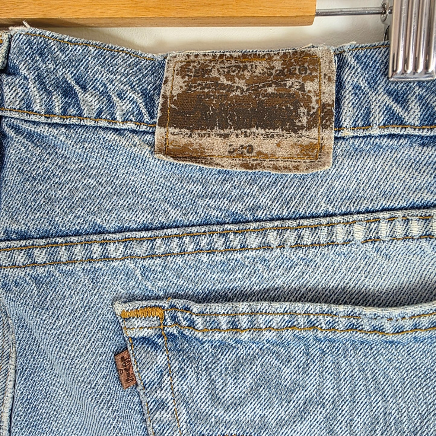 Levi’s Vintage Orange Tab Jeans W40 L32 Relaxed Fit USA Made Blue Denim