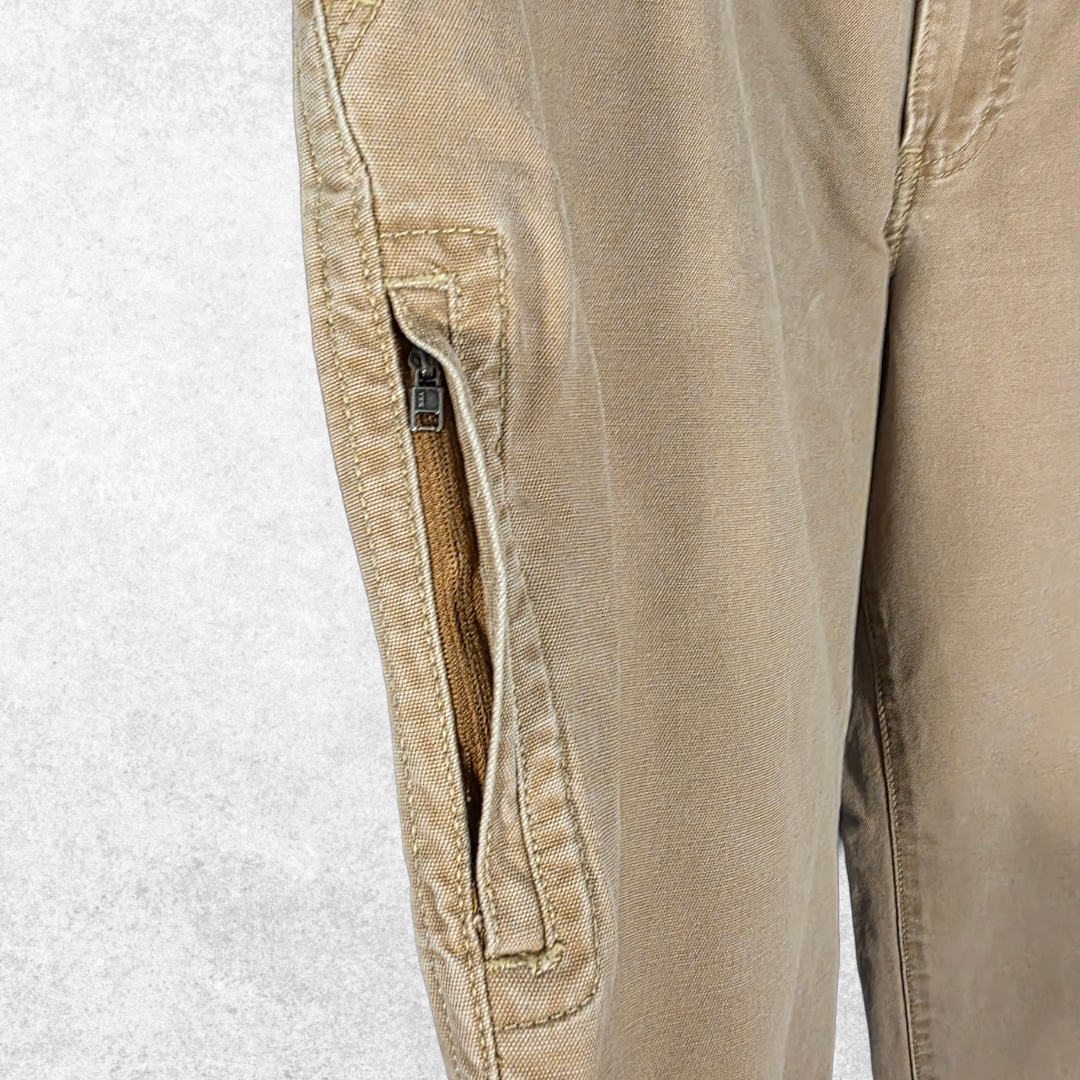 G.H. Bass Carpenter Trousers W40 L28.5 (W40 L30 Tag) Relaxed Beige Men’s