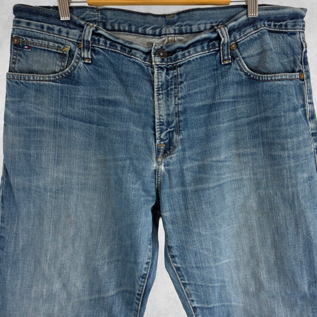 Tommy Hilfiger Jeans W38 L30 Blue Straight Leg Denim Men’s Cotton