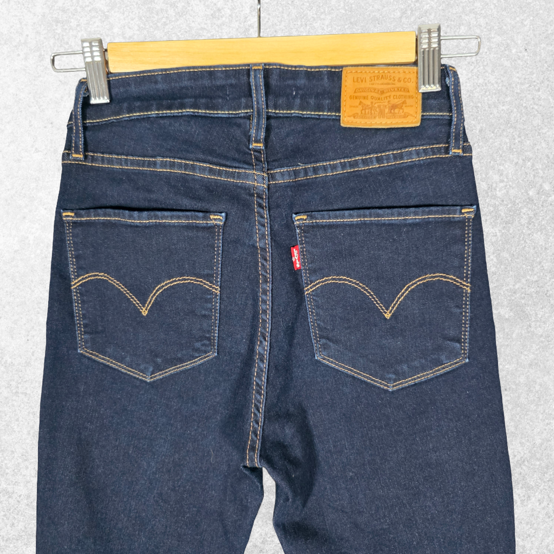 Levi’s 721 High Rise Skinny Jeans W24 L28 (Tag W26 L28) Blue Stretch Women’s