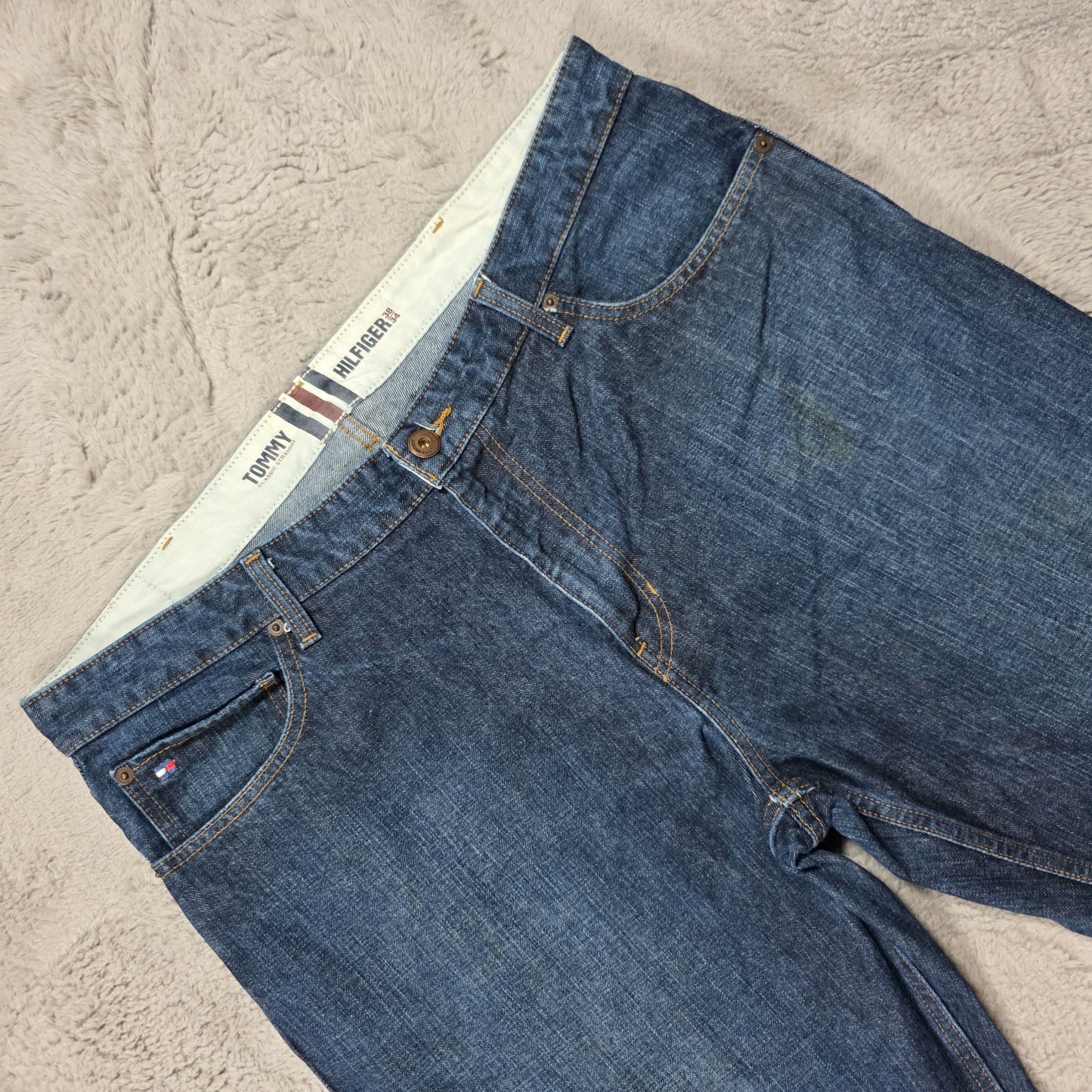 Tommy Hilfiger Classic Straight Leg Blue Jeans Men’s W38 L30 Mexico 100% Cotton