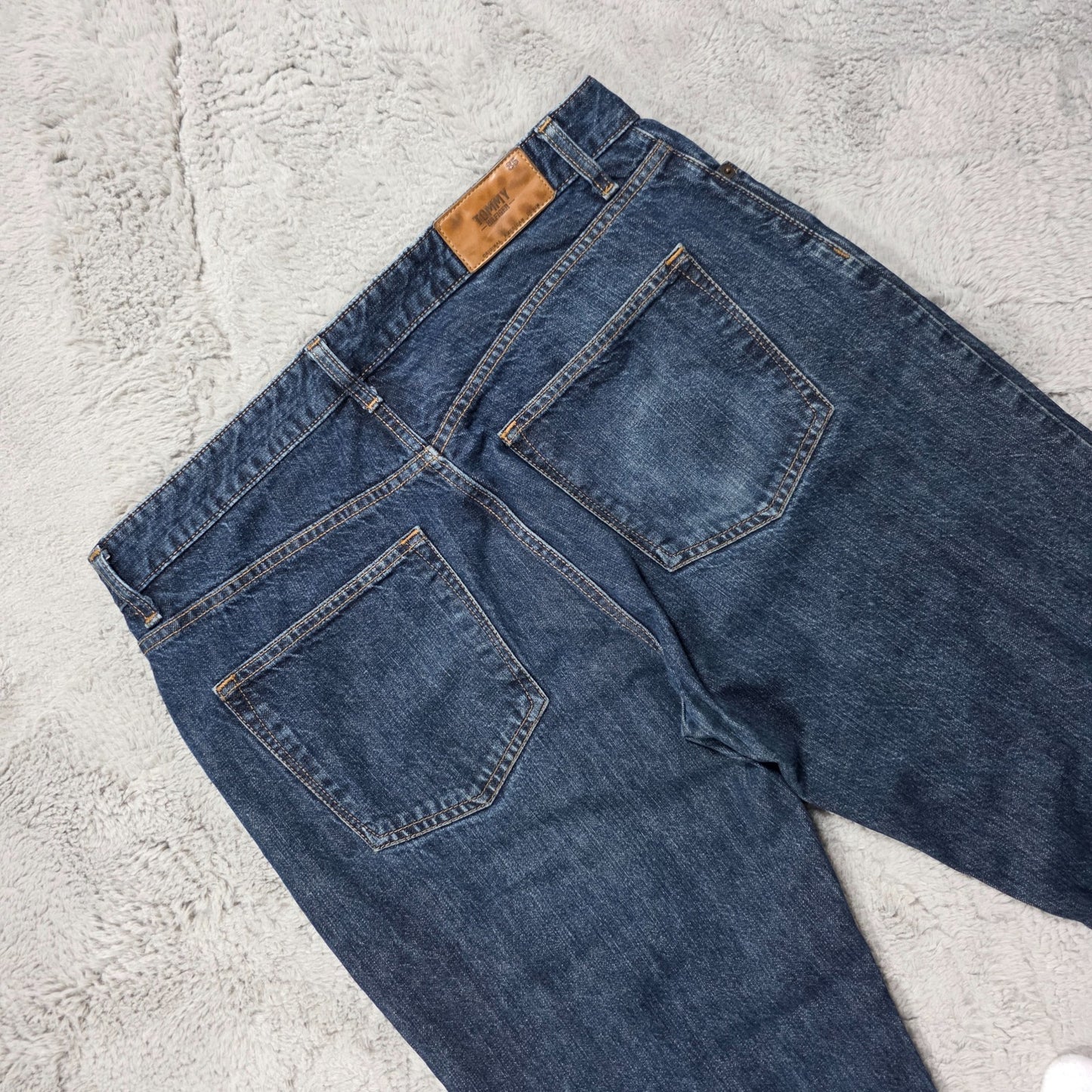 Tommy Hilfiger Classic Straight Blue Denim Jeans W34 L30 Made in Mexico