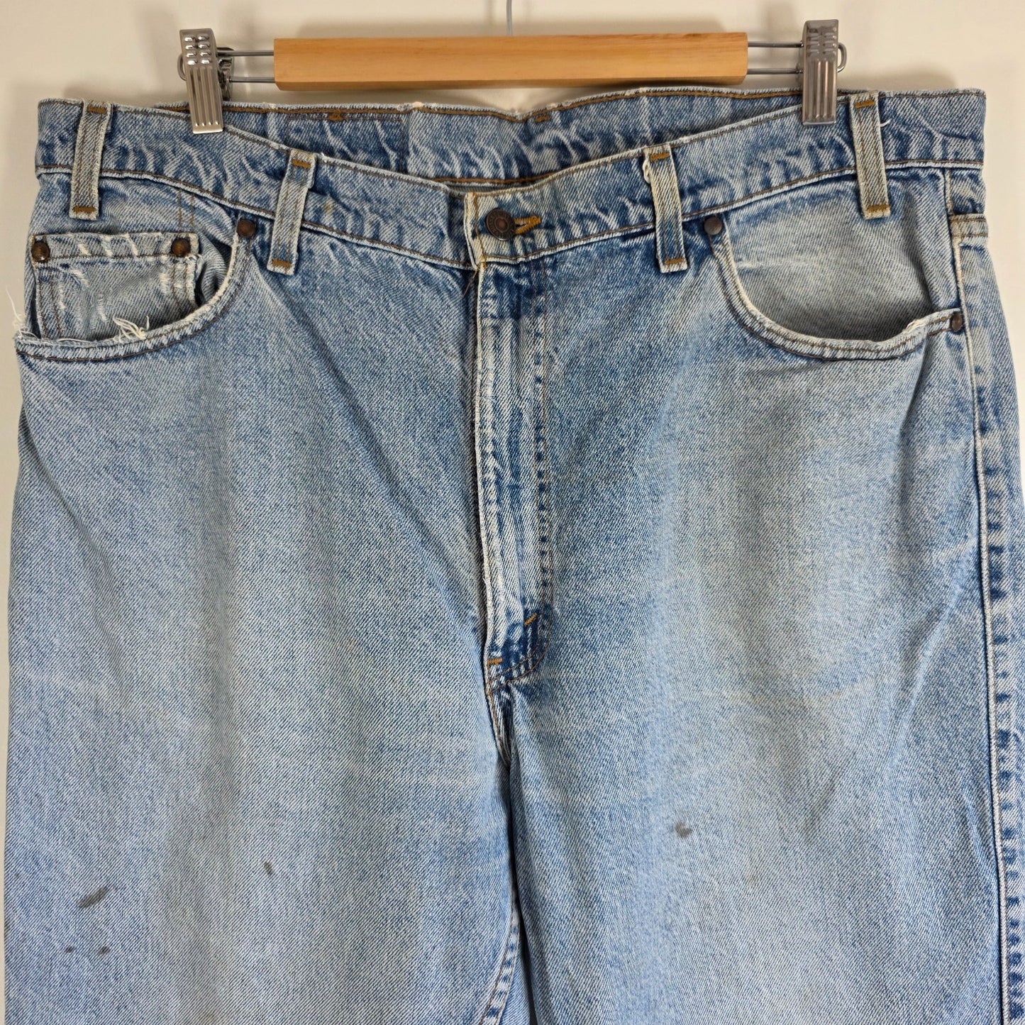 Levi’s Vintage Orange Tab Jeans W40 L32 Relaxed Fit USA Made Blue Denim