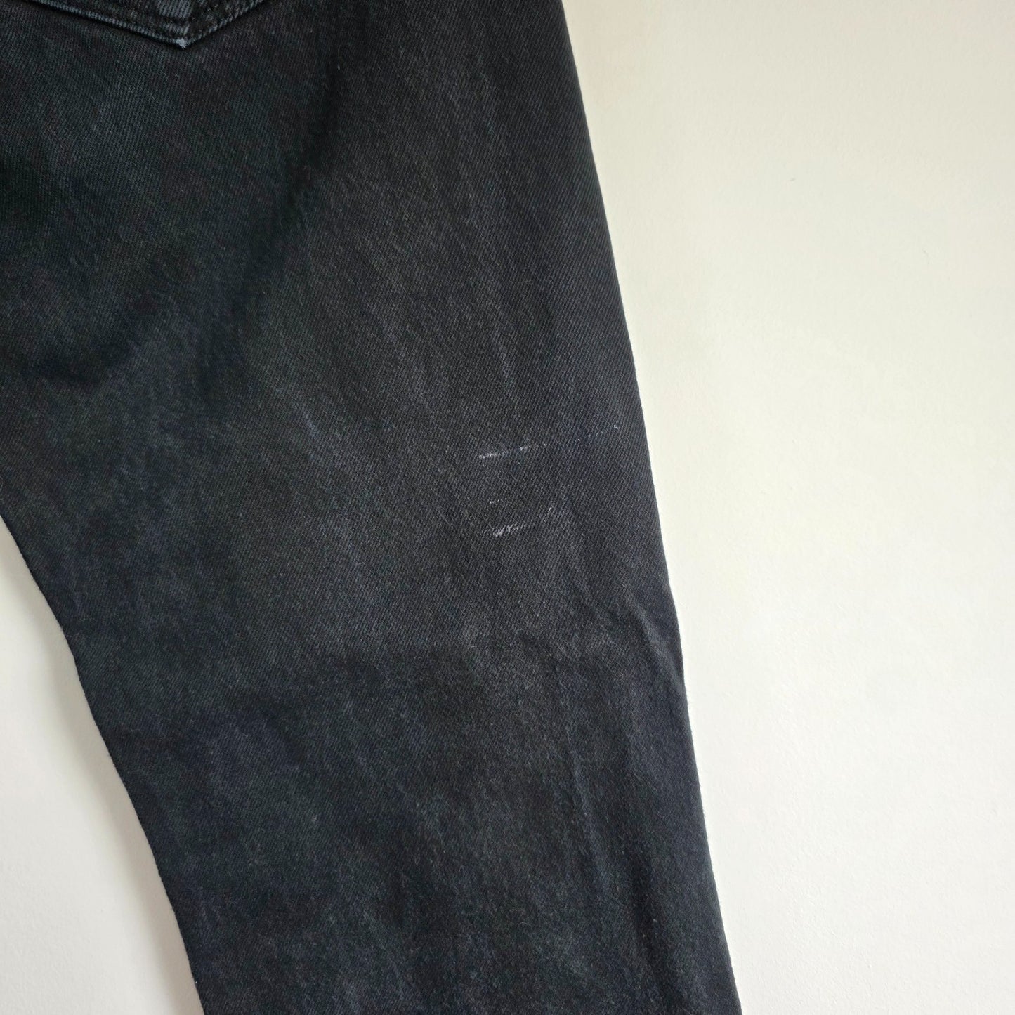 Levi's 501 Jeans W32 L30 Black Straight Leg Button Fly Denim Mens Classic