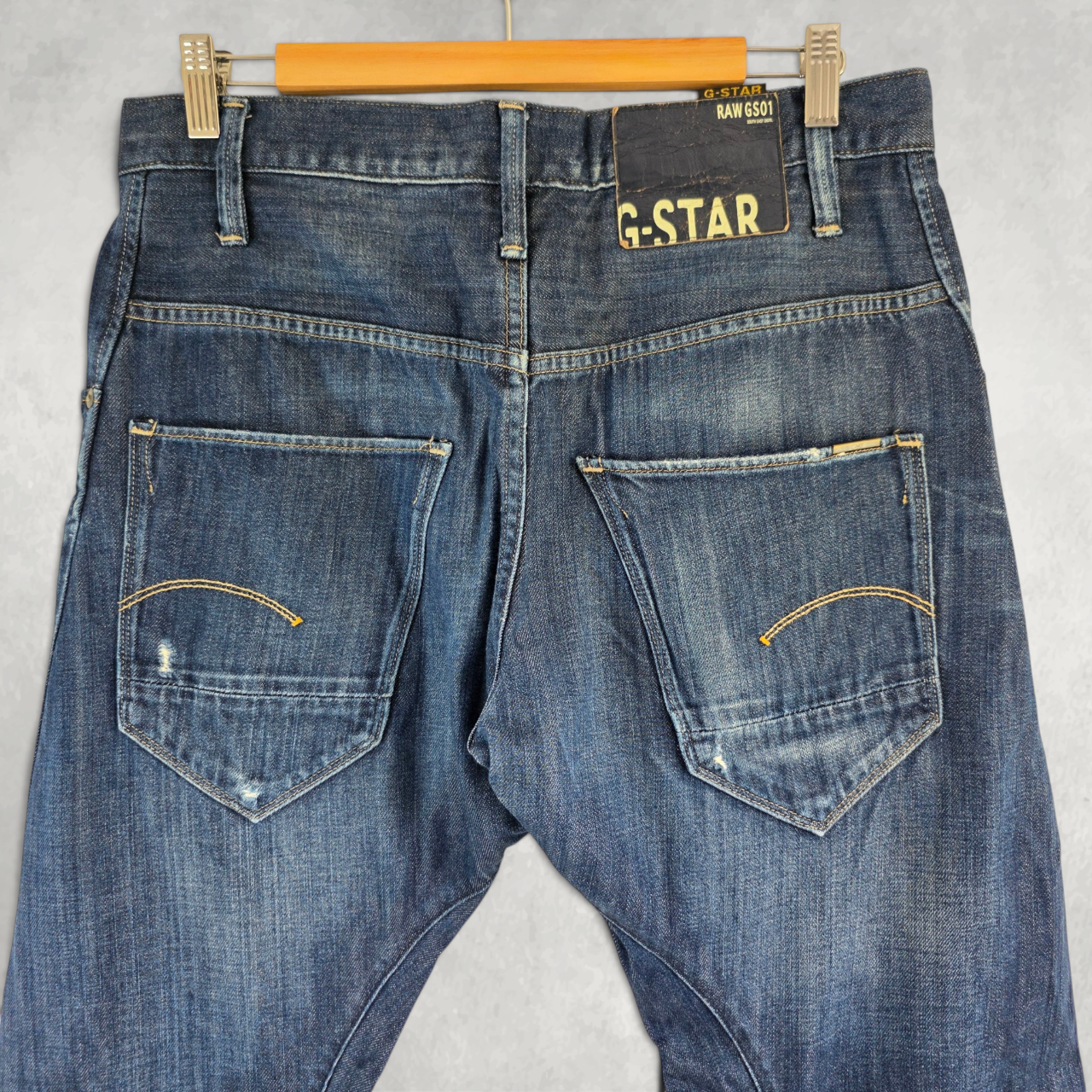 G-Star RAW Arc 3D Loose Tapered Jeans W32 L32 Blue 3D Denim Mens Tapered