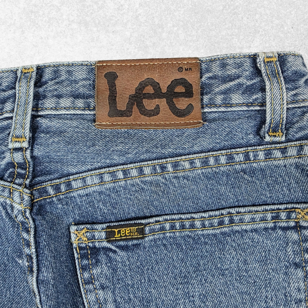 Vintage Lee Oklahoma Jeans W32 L28 Blue Denim Y2K 90s Straight Leg Made in EU