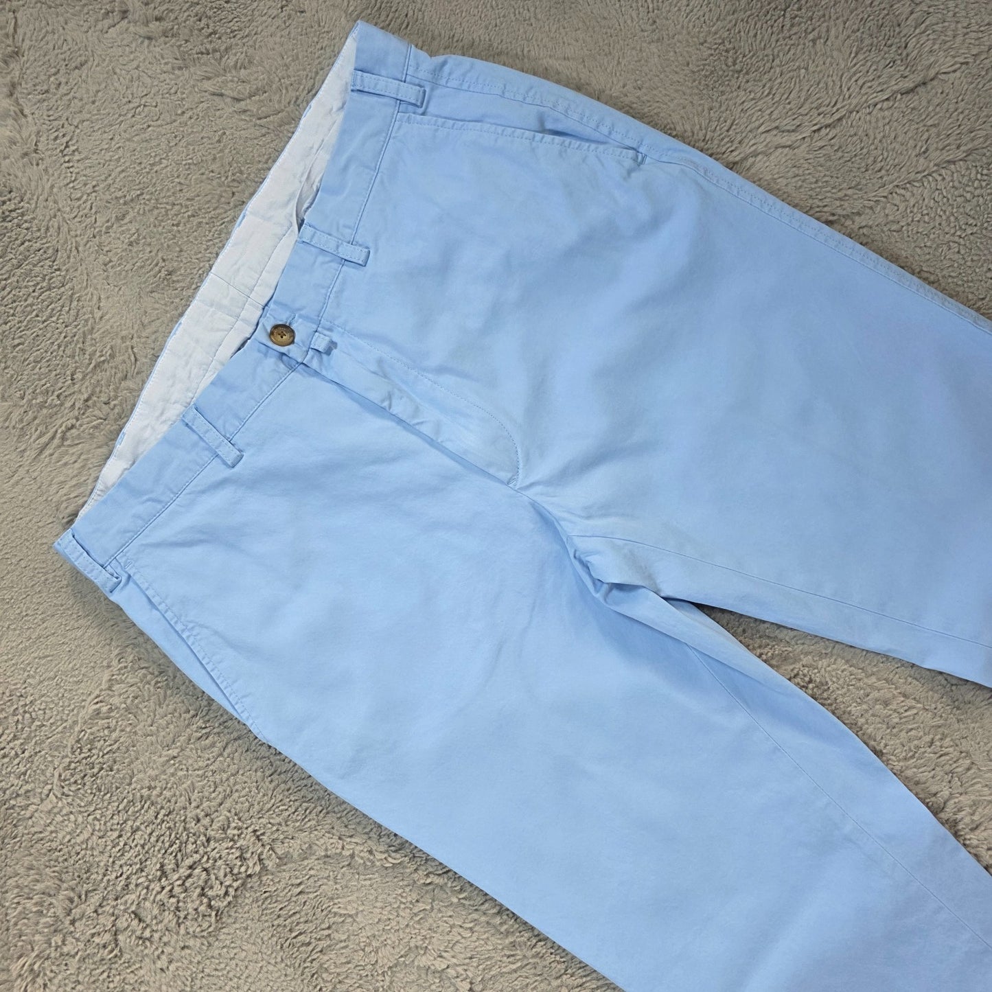 GANT Slim Fit Chinos Light Blue Men’s W34 L34 Tailored Tapered Portugal