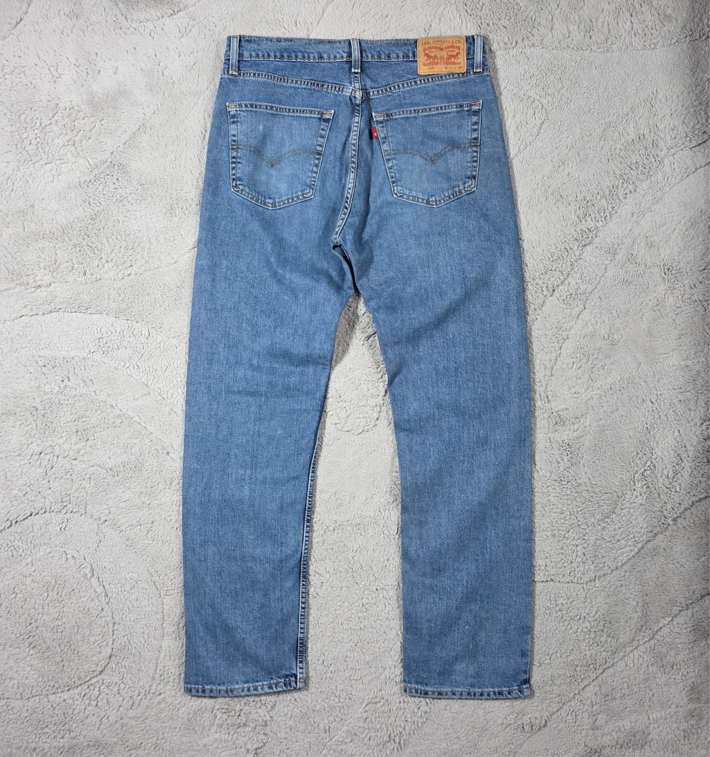 Levi’s 505 Mens Blue Jeans W34 L32 Fits W33 Straight Leg Denim