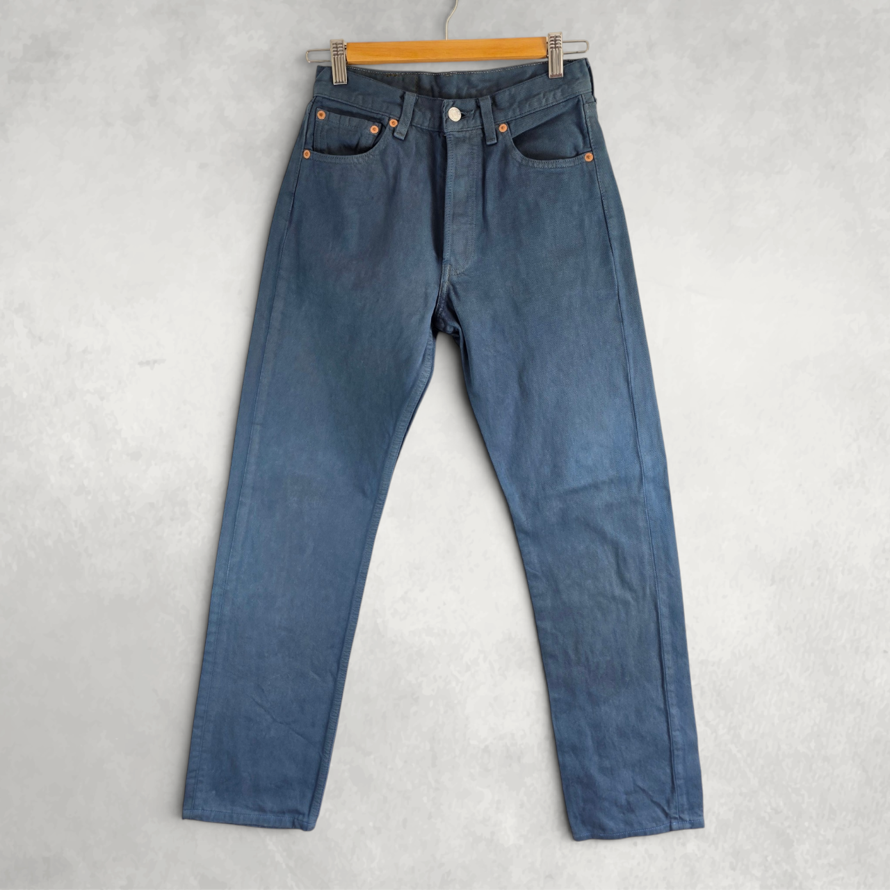 Levi’s 501 Jeans W26 (W28) L31 Blue Straight Leg Button Fly Vintage USA