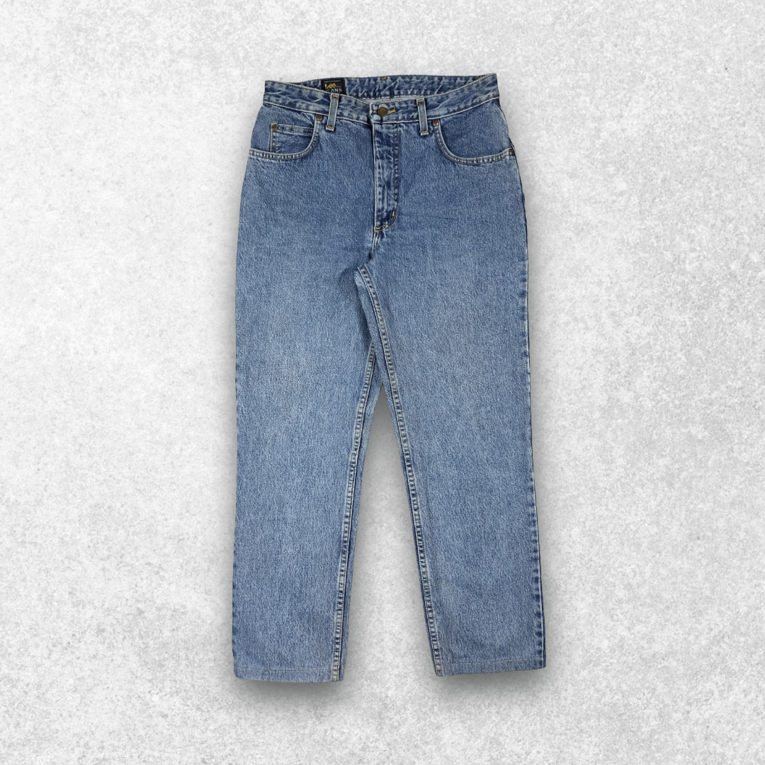 Vintage Lee Oklahoma Jeans W32 L28 Blue Denim Y2K 90s Straight Leg Made in EU