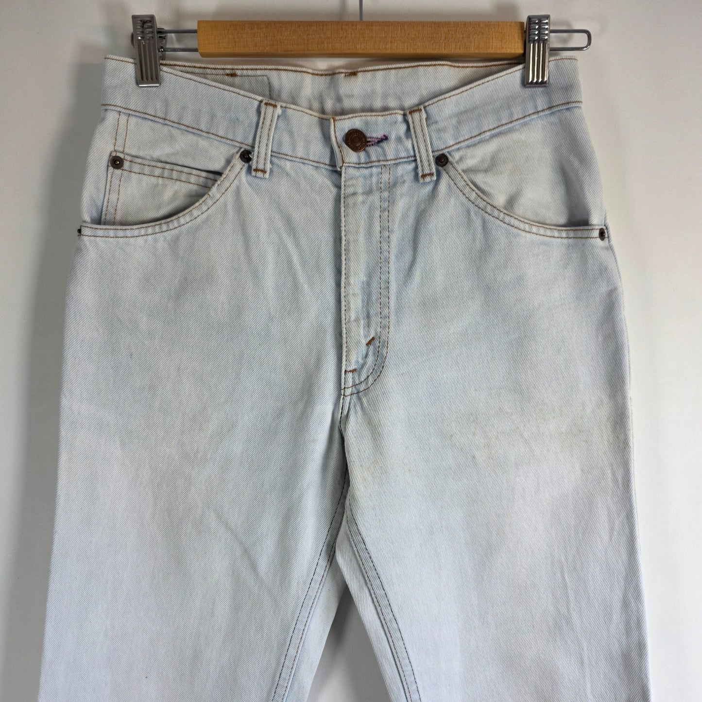 Levi’s Vintage Orange Tab Jeans W28 L31 Light Blue Straight Leg Belgium