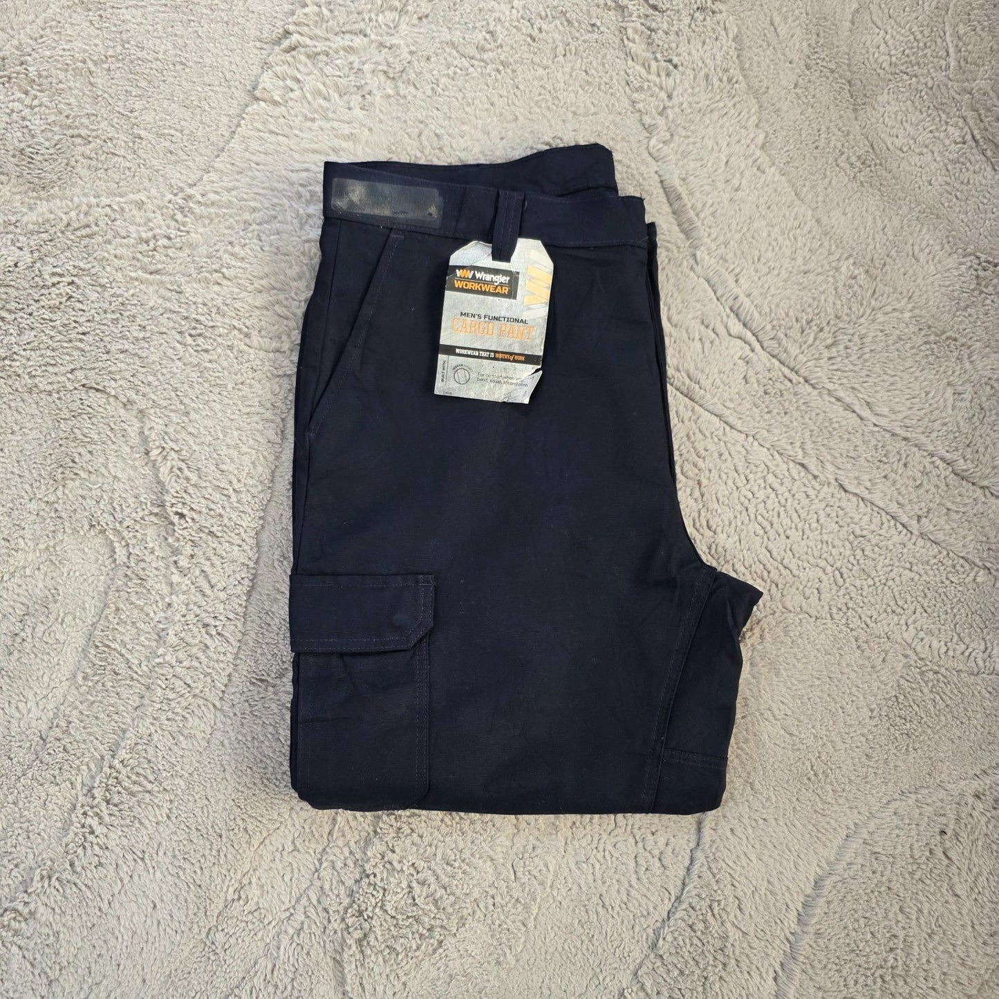 Wrangler Workwear Cargo Pants W40 L26 Blue Straight Leg BNWT Mexico Men’s