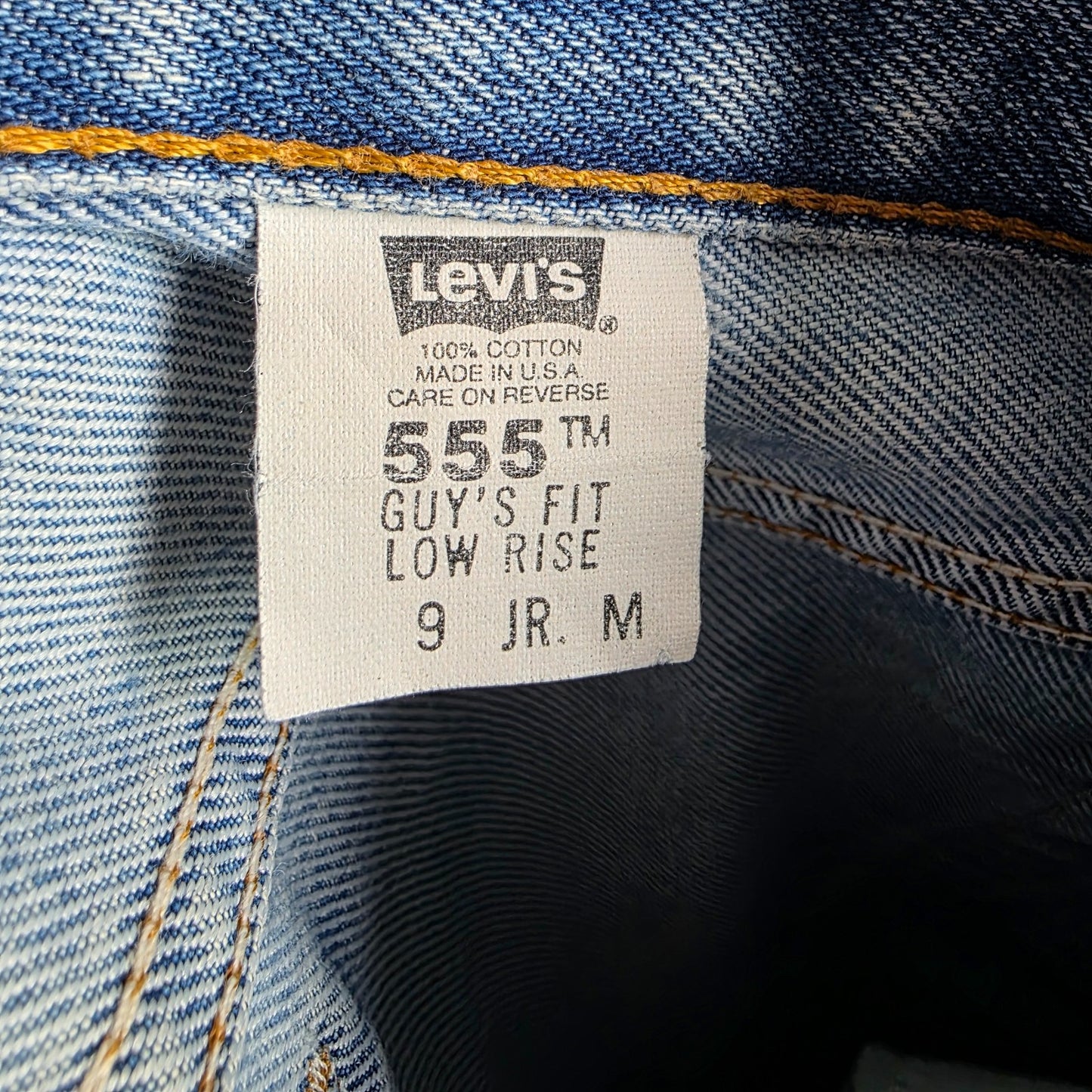 Levi’s 555 Jeans Women’s Juniors 9 W28 L32 Blue Relaxed Fit Vintage USA Denim